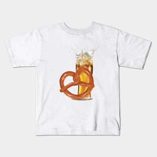 Pretzel with Beer Kids T-Shirt